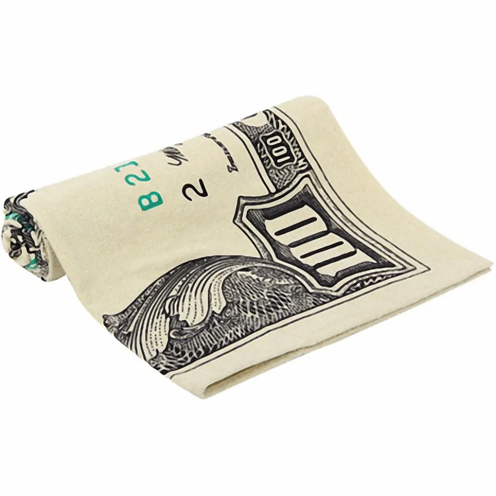 $100 bill beach or bath towel by Kaufman, 100% cotton, New with tags